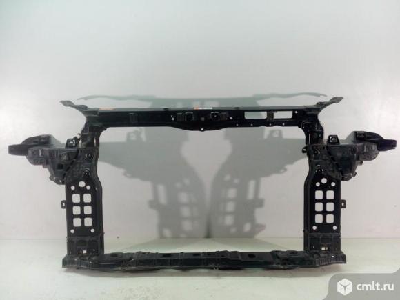 Панель передняя телевизор HYUNDAI SANTA FE 12- б/у 641012W000 641012W100 4*. Фото 1.