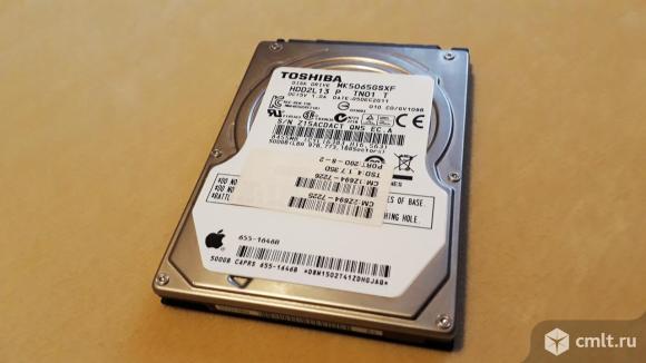 Жесткий диск Toshiba для ноутбука, Mac Mini, 500 GB. Фото 1.