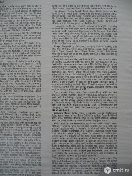 Грампластинка (винил). Гигант [12" LP]. Comparative Blues. Hall Of Fame - Jazz Greats. JG 603. США.. Фото 9.