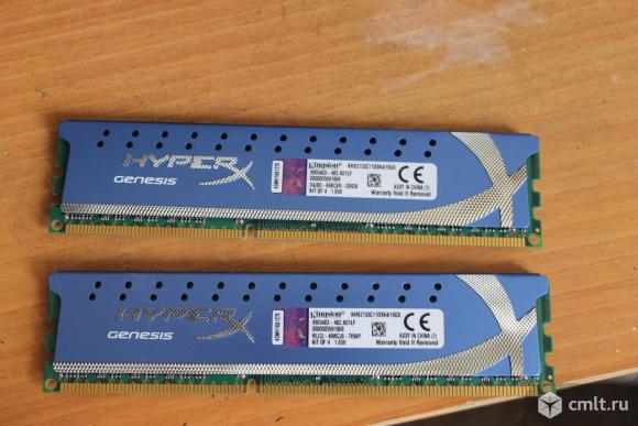 Память Kingston HyperX Genesis 2*4 Гб DDR3 2133 мгц. Фото 1.