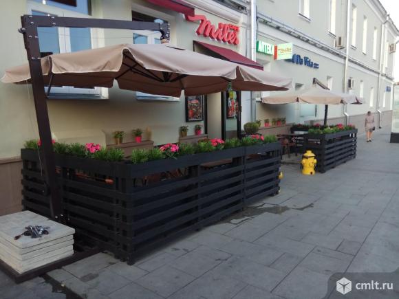 Зонт на боковой опоре 4.5 х 4.5 м.. Фото 1.