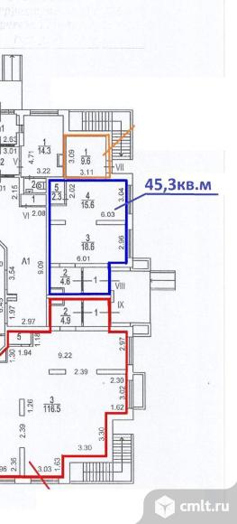 Сдается помещение 45.3 м2. Фото 1.