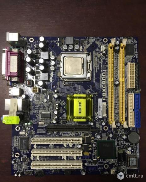 775 Foxconn 865G7MF-SH + Pentium 4 3.0GHz. Фото 1.