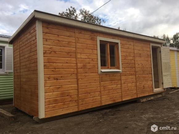 Бытовка (отделка имитация бруса). Фото 2.