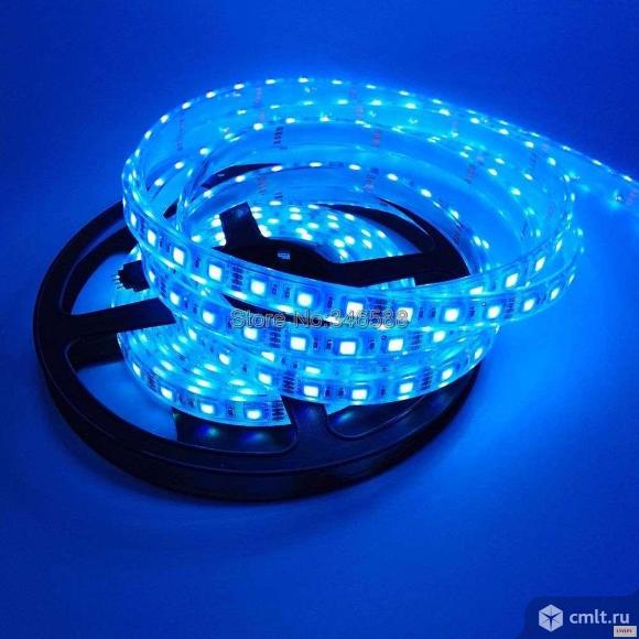 Светодиодная лента RGB 5М IP68 новая. Фото 1.