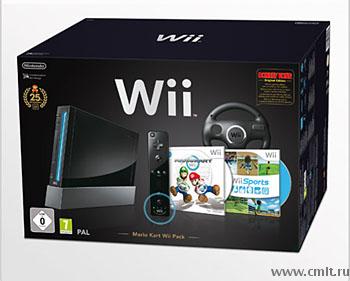 Продам Nintendo Wii черная (чипованная). Фото 1.