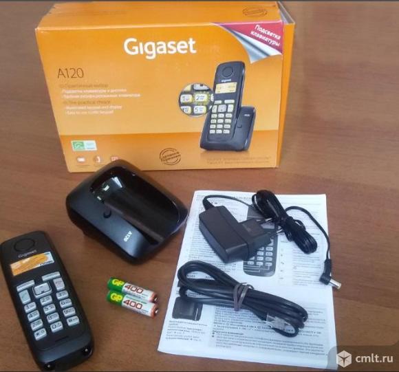 Новый телефон беспроводной (DECT) Gigaset A120. Фото 1.