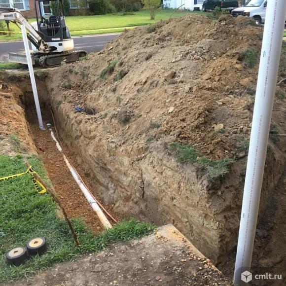 Земляные работы: траншеи, колодцы, сливные ямы. Вручную, техникой. Подземная прокладка коммуникаций.. Фото 8.