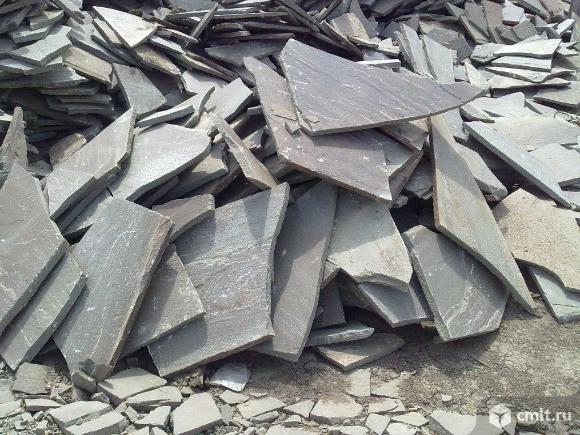 Природный камень, дикий камень, пластушка,песчаник. Фото 1.