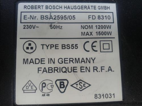 Продам пылесос BOSCH Sphera 25 (BSA 2595), 1500W. Фото 6.