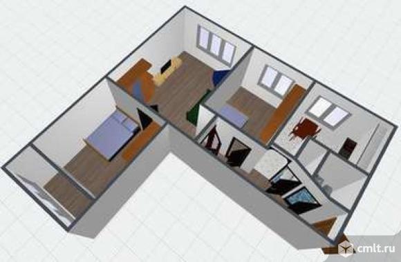 3-комнатная квартира 54 кв.м. Фото 1.