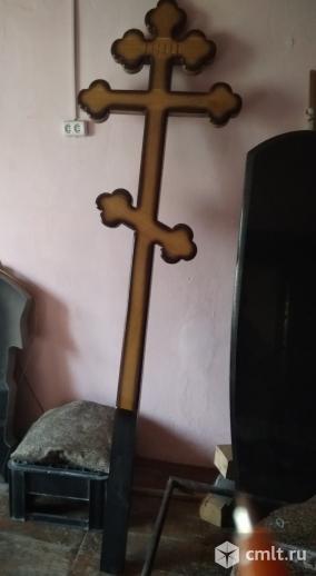 Крест ритуальный деревянный. Фото 1.