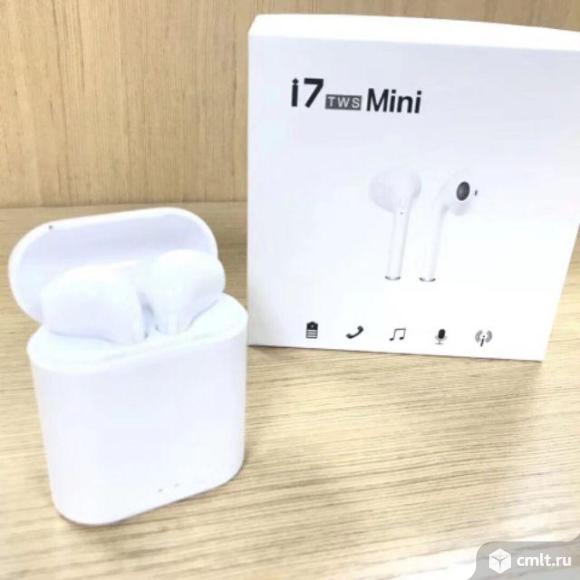 Беспроводные наушники I7S-mini улучшенные. Фото 1.