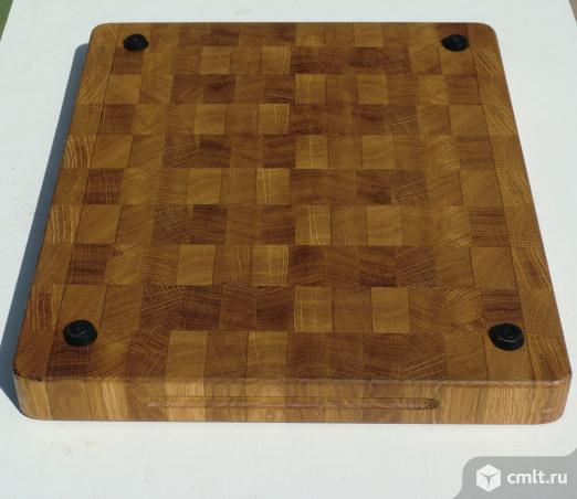 Торцевая разделочная доска(Дуб). Фото 3.