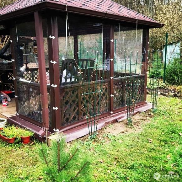 Защитные шторы для беседки, веранды, террасы. Фото 1.