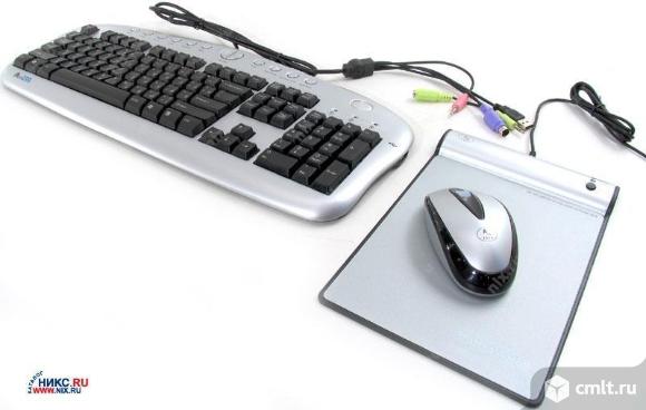 Клавиатура и мышь A4Tech KBS-2830 Silver USB. Фото 1.