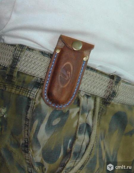 Чехол кожаный для складного ножа. Фото 2.