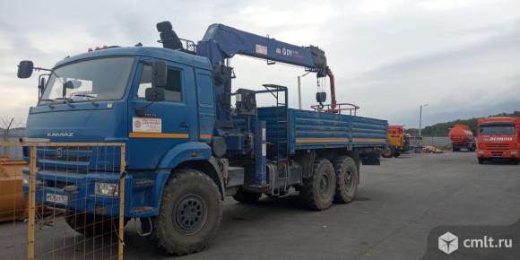 КМУ Камаз Автомобиль бортовой с КМУ 780552 с пробегом 13460 км. Фото 1.