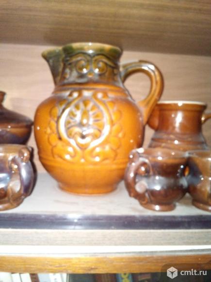 Продам набор керамической посуды СССР, 11 предметов. Фото 1.