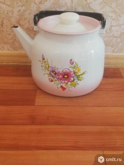 Чайник эмалированный 3 л. Фото 1.