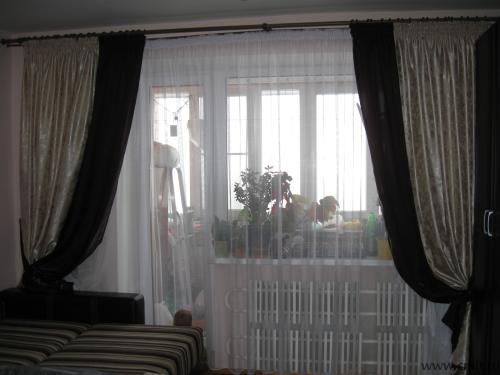 Шторы кофе с молоком. Фото 1.