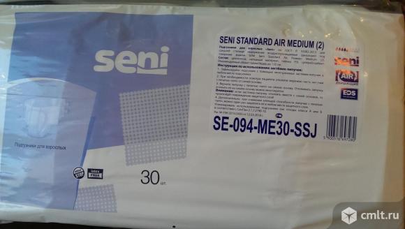 Подгузники памперсы для взрослых Seni размер М. В упаковке 30 шт. Фото 1.