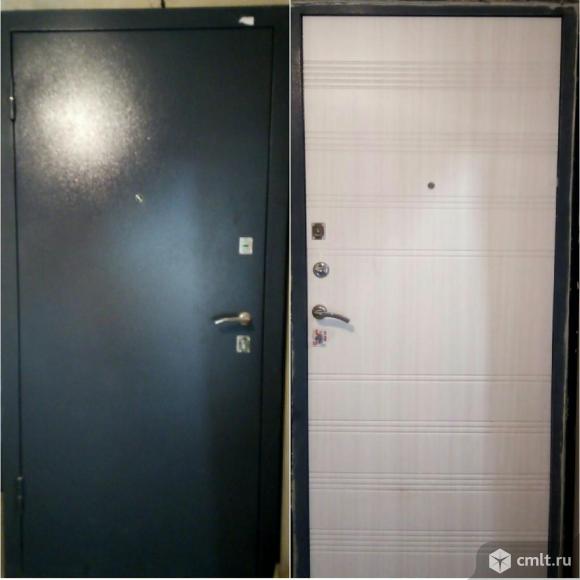 Продается демонтированная входная металлическая дверь -"Витязь" h2100х960. Фото 1.