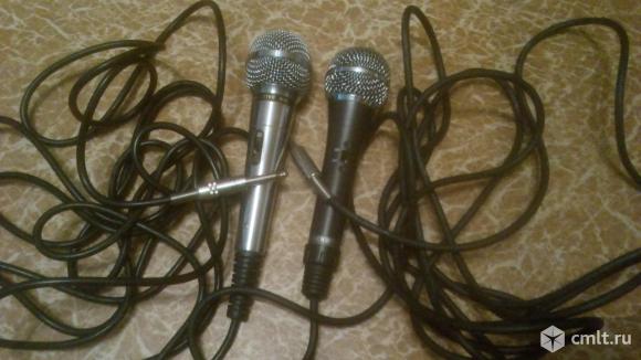 Микрофоны Sensitiv, шнуры, длина 4 м, 2 комплекта. Фото 1.