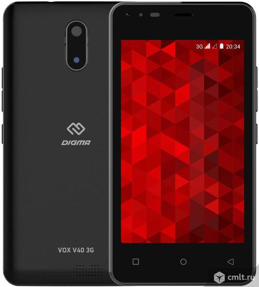 Смартфон Digma Vox V40 8Gb Black. Фото 1.