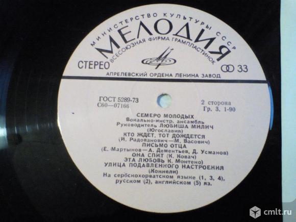 Виниловая пластинка: ВИА "Семеро молодых". Фото 4.