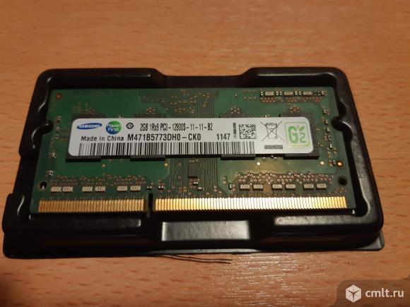 SAMSUNG DDR3 2Gb PC3-12800 (для ноутбука). Фото 1.
