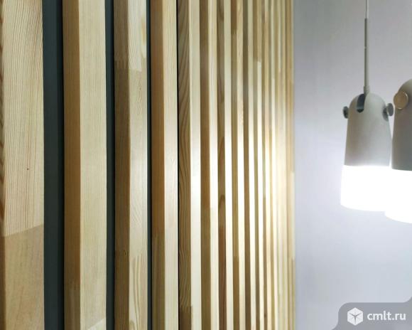 Декоративные интерьерные рейки, баффели из массива. Фото 1.