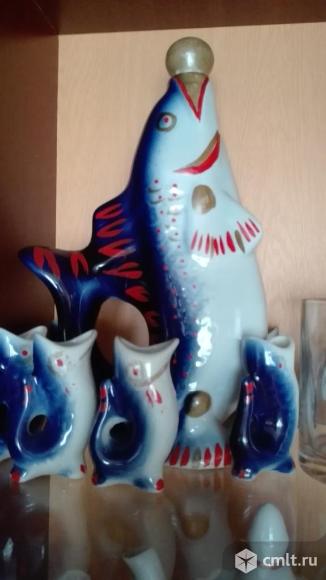 Набор коньячный "Рыбки". Фото 1.