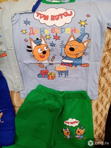 Комплект для мальчика футболка и шорты три кота на 4 и 5 лет. Фото 2.