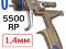 Краскопульт SATA X 5500 B RP (1,4мм) факел О без бачка. Фото 1.