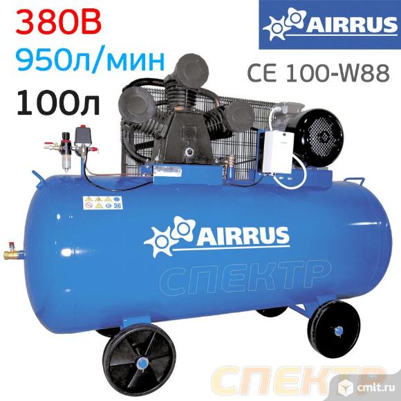 Компрессор AIRRUS CE 100-W88 (380В, 950л/мин). Фото 1.