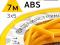 Пластиковый бипрофиль FP ABS желтый 3х5мм + 8х2мм. Фото 3.