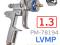 Краскопульт Русский Мастер H1001 Premium (1,4мм) LVMP с бачком. Фото 2.