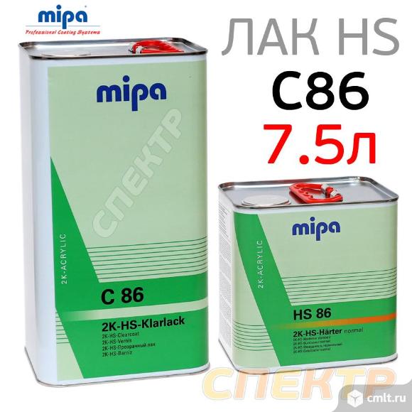 Лак MIPA HS C86 (5л+2.5л) КОМПЛЕКТ с УФ защитой. Фото 1.