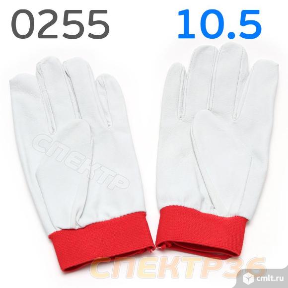 Перчатки КРАГИ кожаные 0255 (р.10,5) КРАСНАЯ. Фото 2.