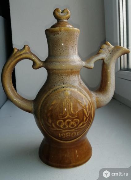 Кувшин керамический "Олимпиада 1980". Фото 1.