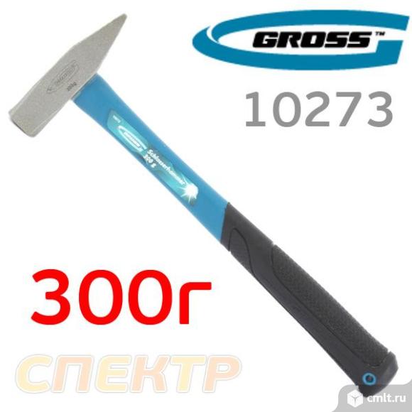 Молоток слесарный  300г GROSS квадратный боек. Фото 1.