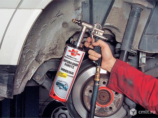 Мастика для днища Wurth  в евробаллоне (1л) черная. Фото 3.