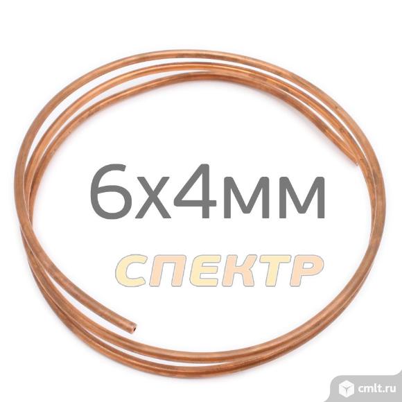 Трубка медная 6мм (стенка 0,8мм) на метраж. Фото 2.