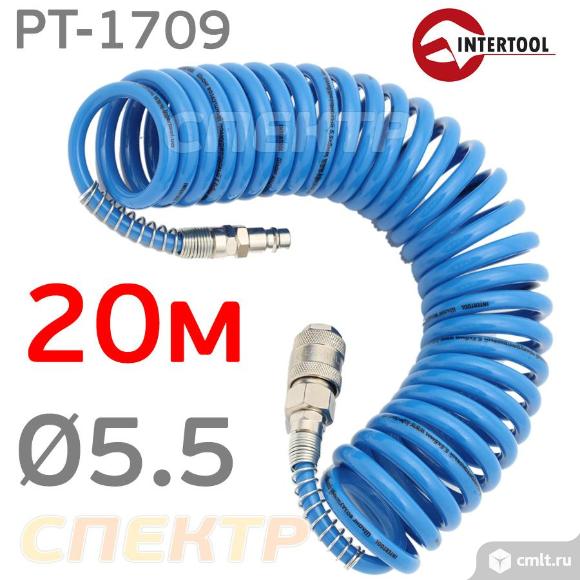 Шланг спиральный эластичный 20м (5.0х8мм) IT. Фото 1.