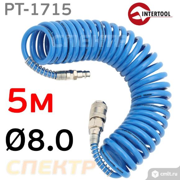 Шланг спиральный эластичный 5м (8.0х12мм) IT. Фото 1.