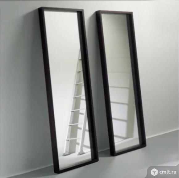 Огромное зеркало в деревянной раме ikea 220 на 100 см. Фото 1.