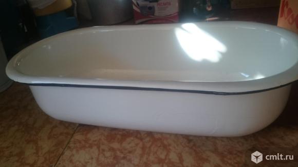 Ванночка детская стальная белая, 88х42 см. Фото 1.