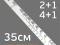 Линейка мерная алюминиевая MSP35 (2:1, 4:1). Фото 2.
