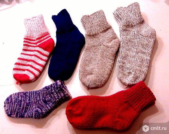 Вязаные носки - ручная работа. Фото 2.